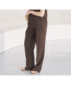 【スピック&スパン/Spick & Span】の《セットアップ可》ハイブリッドリネンイージーパンツ 大人の最旬トレンドファッション＆コーディネート founy(ファウニー) ファッション Fashion レディースファッション Fashion for Women セットアップ Matching Sets レディースパンツ・ボトムス Pants & Trousers / Bottoms おすすめ Recommended / Our Picks ジャケット Jacket, Outerwear セットアップ Set-Up, Coordinated Outfit リネン Linen, Linen Fabric リラックス Relax, Relaxed Fit thumbnail ブラウン|ID: prp329100004986676 ipo3291000000037352918