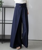 【ラジュール/Lajour】の日本製 ラップデザインパンツ 大人の最旬トレンドファッション＆コーディネート founy(ファウニー) ファッション Fashion レディースファッション Fashion for Women パンツ Pants & Trousers ツイル Twist, Twisted Detail マニッシュ Mannish, Boyish ラップ Wrap, Wrap Design 日本製 Made In Japan thumbnail ネイビー|ID: prp329100004986682 ipo3291000000037352959