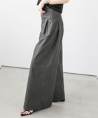 【ラジュール/Lajour】の【日本製】ワイドツイルパンツ 大人の最旬トレンドファッション＆コーディネート founy(ファウニー) ファッション Fashion レディースファッション Fashion for Women パンツ Pants & Trousers ショート Short, Short Length センター Center, Center Line ツイル Twist, Twisted Detail トレンド Trend, Trending Now ポケット Pocket, Pocket Detail リラックス Relax, Relaxed Fit ロング Long, Long-Length ワイド Wide, Wide Fit おすすめ Recommended / Our Picks 日本製 Made In Japan エレガント 上品 Elegant thumbnail チャコールグレー|ID: prp329100004986683 ipo3291000000037352965