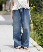 【ベイフロー/BAYFLOW】の本格見えなのに楽ちん デニムイージーパンツ(WEB限定) 大人の最旬トレンドファッション＆コーディネート founy(ファウニー) ファッション Fashion レディースファッション Fashion for Women パンツ Pants & Trousers ウォッシュ Washed Finish カーディガン Cardigan, Knitwear ショート Short, Short Length スウェット / スエット Sweatshirt, Sweatwear デニム Denim, Jeans Material 定番 Standard, Basic Item ベーシック Basic, Essential 楽ちん Easy Fit, Comfortable おすすめ Recommended / Our Picks thumbnail インディゴ87|ID: prp329100004986686 ipo3291000000037352974