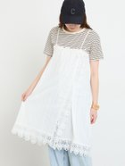 【サマンサモスモス/Samansa Mos2】の2WAYレースキャミスカート 大人の最旬トレンドファッション＆コーディネート founy(ファウニー) ファッション Fashion レディースファッション Fashion for Women スカート Skirts おすすめ Recommended / Our Picks スウェット / スエット Sweatshirt, Sweatwear ダウン Down, Puffer バランス Balance, Style Balance レース Lace, Lace Fabric thumbnail オフホワイト|ID: prp329100004986693 ipo3291000000037353011