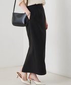【ルージュヴィフラクレ/Rouge vif la cle】の【セットアップ対応】麻調ダブルクロススカート/ウエストゴム 大人の最旬トレンドファッション＆コーディネート founy(ファウニー) ファッション Fashion レディースファッション Fashion for Women セットアップ Matching Sets スカート・ミニ/ミディ/マキシ Skirts / Mini, Midi & Maxi Skirts ギャザー Gathered, Ruffled サンダル Sandals, Summer Shoes シンプル Simple, Minimal セットアップ Set-Up, Coordinated Outfit バランス Balance, Style Balance パイピング Piping, Trim Design ベスト Vest, Waistcoat ポケット Pocket, Pocket Detail 夏 Summer 春 Spring thumbnail ブラック|ID: prp329100004986696 ipo3291000000037353025