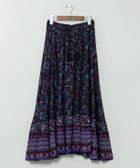 【アミナコレクション/Amina Collection】の【チャイハネ】アシューナスカート 大人の最旬トレンドファッション＆コーディネート founy(ファウニー) ファッション Fashion レディースファッション Fashion for Women スカート Skirts インド Indian Textile エレガント 上品 Elegant ペイズリー Paisley, Ethnic Pattern ボーダー Border, Stripe リゾート Resort, Vacation Style thumbnail ブラック|ID: prp329100004986697 ipo3291000000037353029