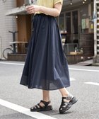【イッカ/ikka】のギャザーフレアスカート 大人の最旬トレンドファッション＆コーディネート founy(ファウニー) ファッション Fashion レディースファッション Fashion for Women スカート Skirts Aライン・フレアスカート A-Line & Flared Skirts エアリー Airy Texture ギャザー Gathered, Ruffled シアー Sheer, See-Through チェック Check, Plaid, Tartan ドレープ Drape, Draping Fabric フレア Flare, Flared エレガント 上品 Elegant 洗える Machine Washable thumbnail ネイビーブルー|ID: prp329100004986699 ipo3291000000037353036