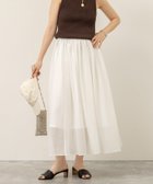 【ノーリーズ/NOLLEY'S】の【MAQWEL/マクウェル】ウォッシャブルシアーギャザースカート 大人の最旬トレンドファッション＆コーディネート founy(ファウニー) ファッション Fashion レディースファッション Fashion for Women スカート Skirts 2026年 2026 2026春夏・S/S Spring/Summer 2026 SS26 おすすめ Recommended / Our Picks シンプル Simple, Minimal スウェット / スエット Sweatshirt, Sweatwear タンク Tank Top, Sleeveless Top リラックス Relax, Relaxed Fit thumbnail オフホワイト|ID: prp329100004986703 ipo3291000000037353049
