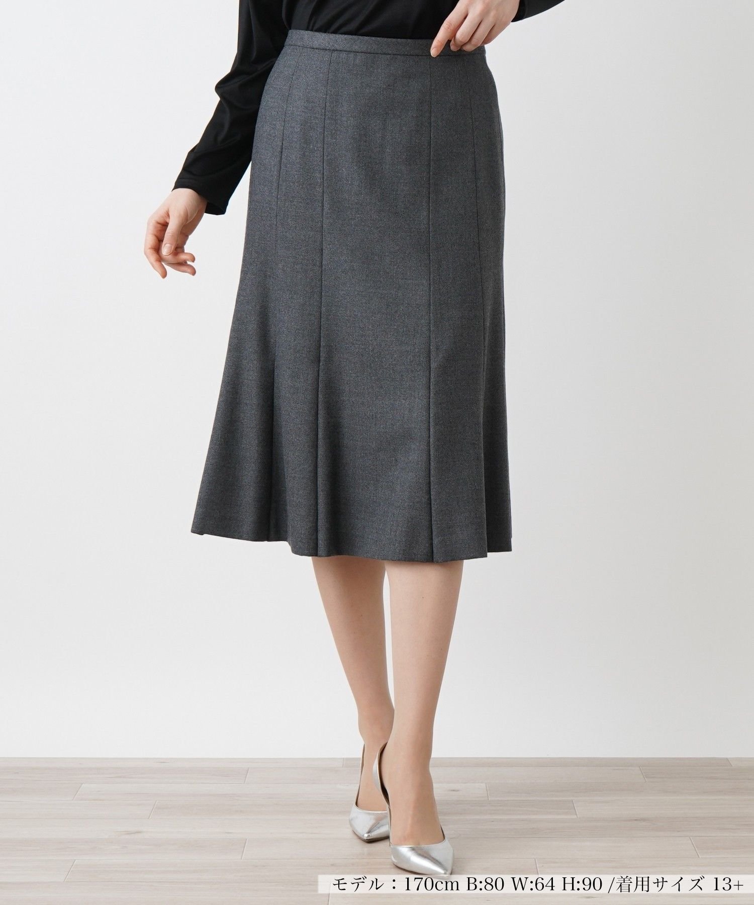 【レリアンプラスハウス/Leilian PLUS HOUSE】のフレアスカート 大人の最旬トレンドファッション＆コーディネート founy(ファウニー) 　ファッション　Fashion　レディースファッション　Fashion for Women　スカート　Skirts　Aライン・フレアスカート　A-Line & Flared Skirts　パターン　Pattern, Design Print　フレア　Flare, Flared　ベーシック　Basic, Essential　ポケット　Pocket, Pocket Detail　無地　Plain, Solid Color　秋　Autumn　 other-1|ID: prp329100004986717 ipo3291000000037353098
