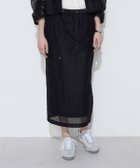 【コムサ/COMME CA】のSサイズ 【セットアップ対応】リネンシアーラッセル タイトスカート 大人の最旬トレンドファッション＆コーディネート founy(ファウニー) ファッション Fashion レディースファッション Fashion for Women セットアップ Matching Sets スカート・ミニ/ミディ/マキシ Skirts / Mini, Midi & Maxi Skirts サテン Satin, Glossy Fabric サマー Summer, Summer Style ストレート Straight, Straight Cut スリット Slit, Slit Detail セットアップ Set-Up, Coordinated Outfit タイトスカート Pencil Skirt, Tight Skirt ブルゾン Blouson, Bomber Jacket ポケット Pocket, Pocket Detail ラッセル Raschel, Raschel Lace リネン Linen, Linen Fabric エレガント 上品 Elegant thumbnail 05:ブラック|ID: prp329100004986719 ipo3291000000037353143