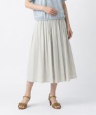 【スキャパ/SCAPA】のクリアローンスカート 大人の最旬トレンドファッション＆コーディネート founy(ファウニー) ファッション Fashion レディースファッション Fashion for Women スカート Skirts おすすめ Recommended / Our Picks ギャザー Gathered, Ruffled セットアップ Set-Up, Coordinated Outfit 楽ちん Easy Fit, Comfortable thumbnail グレー|ID: prp329100004986724 ipo3291000000037353206
