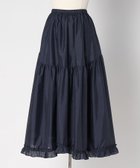 【ドゥロワー/DRAWER】のM.SUMMER シルクティアードスカート 大人の最旬トレンドファッション＆コーディネート founy(ファウニー) ファッション Fashion レディースファッション Fashion for Women スカート Skirts ティアードスカート Tiered Skirts シアー Sheer, See-Through シルク Silk, 100% Silk シンプル Simple, Minimal ティアードスカート Tiered Skirt, Flounced Skirt フォルム Silhouette, Form フラット Flat, Flat Shoes フリル Frill, Ruffle エレガント 上品 Elegant 夏 Summer thumbnail NAVY|ID: prp329100004986733 ipo3291000000037353235