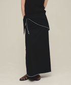 【ジーナシス/JEANASiS】のScarf Narrow Skirt 大人の最旬トレンドファッション＆コーディネート founy(ファウニー) ファッション Fashion レディースファッション Fashion for Women スカート Skirts おすすめ Recommended / Our Picks シンプル Simple, Minimal スカーフ Scarf, Neckwear ノースリーブ Sleeveless, No-Sleeve フレア Flare, Flared ロング Long, Long-Length thumbnail ブラック系その他|ID: prp329100004986735 ipo3291000000037353241