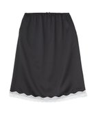 【ミルクフェド/MILKFED.】のSLIP SKIRT 大人の最旬トレンドファッション＆コーディネート founy(ファウニー) ファッション Fashion レディースファッション Fashion for Women スカート Skirts サテン Satin, Glossy Fabric スウェット / スエット Sweatshirt, Sweatwear ストレッチ Stretch, Stretchy Fabric デニム Denim, Jeans Material トレンド Trend, Trending Now バランス Balance, Style Balance ミドル Middle Length, Mid Height 再入荷 Restock / Back in Stock おすすめ Recommended / Our Picks エレガント 上品 Elegant thumbnail BLACK|ID: prp329100004986752 ipo3291000000037353311