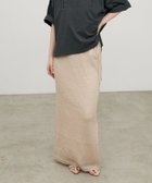 【ラルタ/LARUTA】のギマ糸メッシュリボンニットスカート 大人の最旬トレンドファッション＆コーディネート founy(ファウニー) ファッション Fashion レディースファッション Fashion for Women スカート Skirts サンダル Sandals, Summer Shoes シンプル Simple, Minimal スウェット / スエット Sweatshirt, Sweatwear スニーカー Sneakers, Trainers スリット Slit, Slit Detail セットアップ Set-Up, Coordinated Outfit フラット Flat, Flat Shoes ペチコート Petticoat, Underskirt メッシュ Mesh, Net Fabric ラップ Wrap, Wrap Design リラックス Relax, Relaxed Fit 再入荷 Restock / Back in Stock 2026年 2026 2026春夏・S/S Spring/Summer 2026 SS26 thumbnail ライトベージュ|ID: prp329100004986753 ipo3291000000037353315