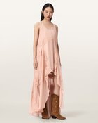 【オールセインツ/ALLSAINTS】のDORINA DRESS 大人の最旬トレンドファッション＆コーディネート founy(ファウニー) ファッション Fashion レディースファッション Fashion for Women ワンピース Dresses フォーマル・パーティードレス・結婚式用ドレス Elegant & Casual Dresses ドレス Dress, One-Piece マキシ Maxi, Full Length thumbnail BLUSH PINK|ID: prp329100004986759 ipo3291000000037353339