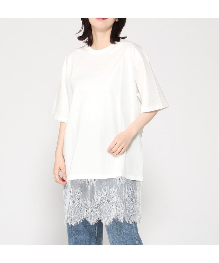 【ジーンズメイト/JEANS MATE】のC-FORT POINT/裾レース チュニック Tシャツ レディース シンプル リラックス ゆったり 体型カバー 春 夏 秋 綿100% インテリア・キッズ・メンズ・レディースファッション・服の通販 founy(ファウニー) https://founy.com/ ファッション Fashion レディースファッション Fashion for Women トップス・カットソー Cut & Sew Tops シャツ・ブラウス・オフィスカジュアル Elegant Blouses & Button-Ups ロングTシャツ・Tシャツ Longline T-Shirts & Tees 春 Spring 秋 Autumn カーゴパンツ Cargo Pants, Utility Pants カーディガン Cardigan, Knitwear キャップ Cap, Baseball Cap キャラクター Character, Licensed Characters シンプル Simple, Minimal ジャケット Jacket, Outerwear スウェット / スエット Sweatshirt, Sweatwear ストライプ Stripe, Striped Pattern スニーカー Sneakers, Trainers スポーツ Sports, Activewear スラックス Slacks, Dress Pants セットアップ Set-Up, Coordinated Outfit センター Center, Center Line チュニック Tunic, Long Top デニム Denim, Jeans Material 定番 Standard, Basic Item 人気 Popular, Best Seller パーカー Hoodie, Parka フレア Flare, Flared ブルゾン Blouson, Bomber Jacket ベーシック Basic, Essential ミリタリー Military, Army Style リュック Backpack, Rucksack |ID: prp329100004986760 ipo3291000000037353340