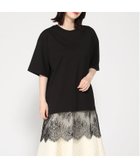 【ジーンズメイト/JEANS MATE】のC-FORT POINT/裾レース チュニック Tシャツ レディース シンプル リラックス ゆったり 体型カバー 春 夏 秋 綿100% 大人の最旬トレンドファッション＆コーディネート founy(ファウニー) ファッション Fashion レディースファッション Fashion for Women トップス・カットソー Cut & Sew Tops シャツ・ブラウス・オフィスカジュアル Elegant Blouses & Button-Ups ロングTシャツ・Tシャツ Longline T-Shirts & Tees 春 Spring 秋 Autumn カーゴパンツ Cargo Pants, Utility Pants カーディガン Cardigan, Knitwear キャップ Cap, Baseball Cap キャラクター Character, Licensed Characters シンプル Simple, Minimal ジャケット Jacket, Outerwear スウェット / スエット Sweatshirt, Sweatwear ストライプ Stripe, Striped Pattern スニーカー Sneakers, Trainers スポーツ Sports, Activewear スラックス Slacks, Dress Pants セットアップ Set-Up, Coordinated Outfit センター Center, Center Line チュニック Tunic, Long Top デニム Denim, Jeans Material 定番 Standard, Basic Item 人気 Popular, Best Seller パーカー Hoodie, Parka フレア Flare, Flared ブルゾン Blouson, Bomber Jacket ベーシック Basic, Essential ミリタリー Military, Army Style リュック Backpack, Rucksack thumbnail ブラック|ID: prp329100004986760 ipo3291000000037353342