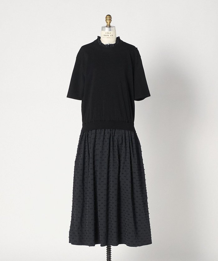 【ドゥロワー/DRAWER】のM.SUMMER コンビワンピース インテリア・キッズ・メンズ・レディースファッション・服の通販 founy(ファウニー) https://founy.com/ ファッション Fashion レディースファッション Fashion for Women ワンピース Dresses カットジャガード Cut Jacquard コンビ Combo, Combination Style ショート Short, Short Length スリーブ Sleeve, Long Sleeve / Short Sleeve フォルム Silhouette, Form フリンジ Fringe, Tassel ブラウジング Blouson Silhouette, Cinched Waist エレガント 上品 Elegant 夏 Summer |ID: prp329100004986764 ipo3291000000037353371