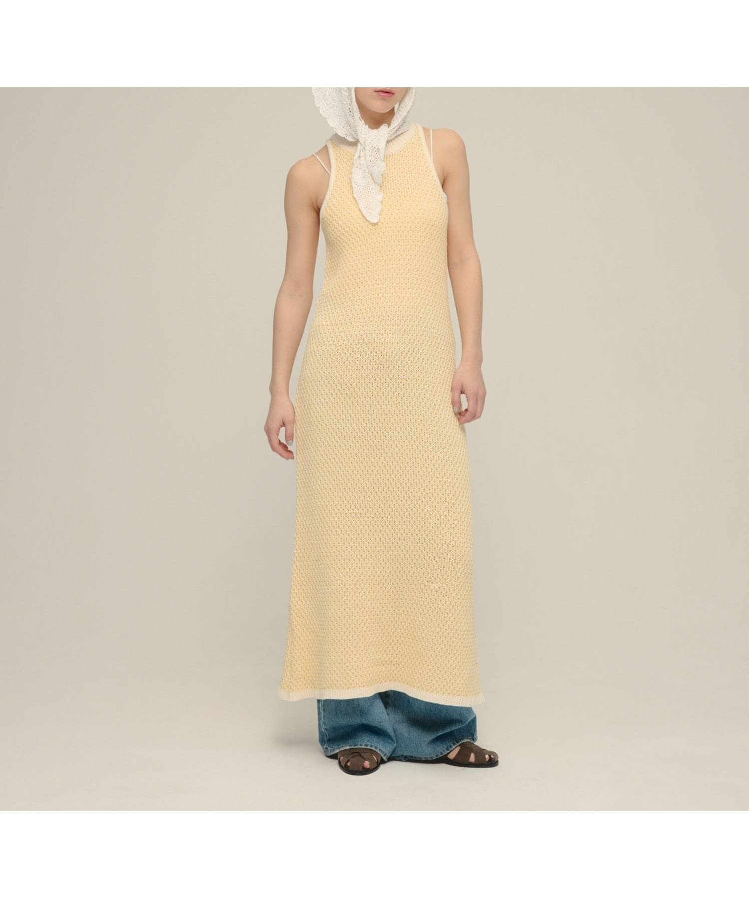 【ジーナシス/JEANASiS】の7G Halter Neck NS One-piece 大人の最旬トレンドファッション＆コーディネート founy(ファウニー) 　ファッション　Fashion　レディースファッション　Fashion for Women　おすすめ　Recommended / Our Picks　インナー　Innerwear　シンプル　Simple, Minimal　デニム　Denim, Jeans Material　 other-1|ID: prp329100004986765 ipo3291000000037353373