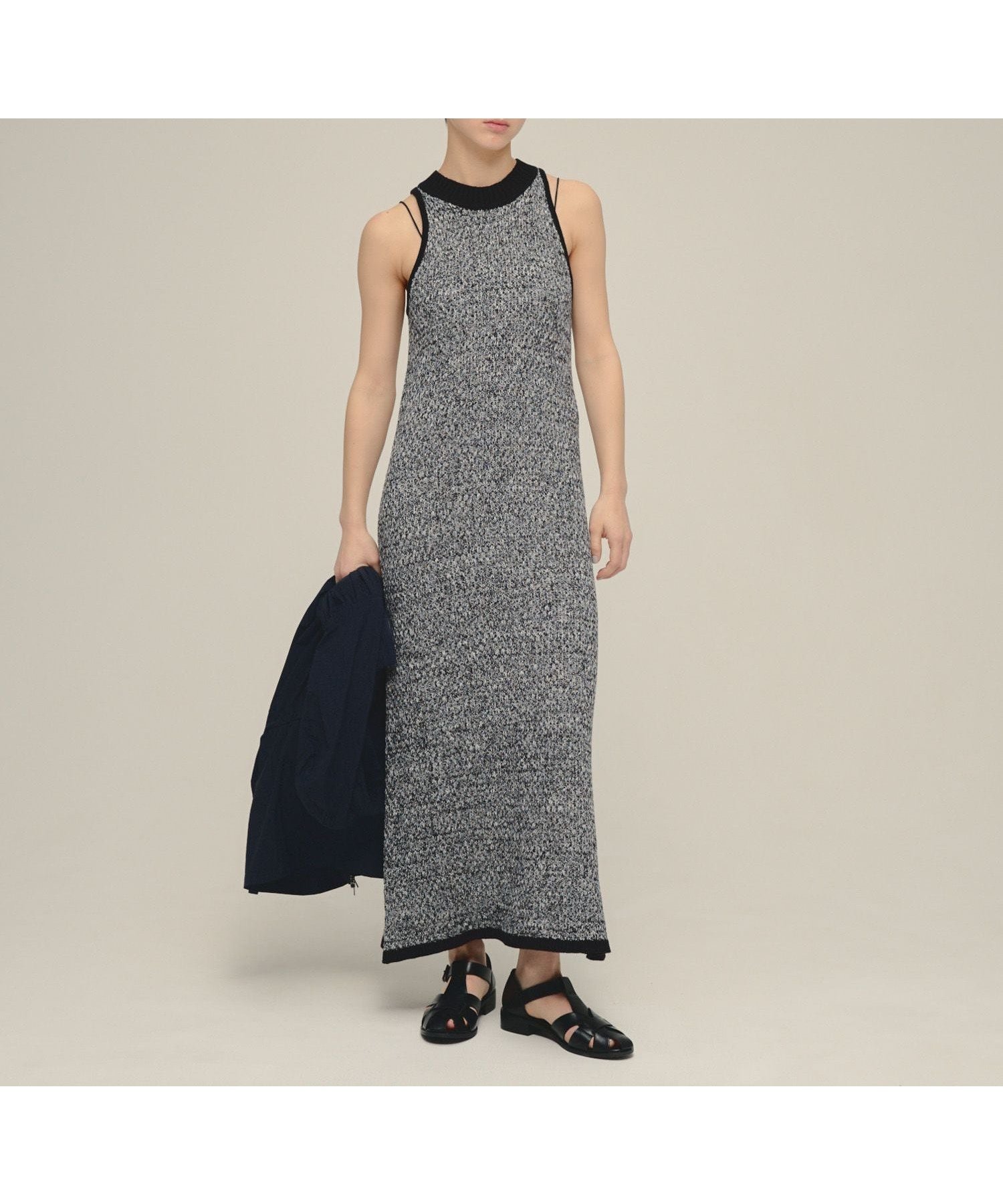 【ジーナシス/JEANASiS】の7G Halter Neck NS One-piece インテリア・キッズ・メンズ・レディースファッション・服の通販 founy(ファウニー) 　ファッション　Fashion　レディースファッション　Fashion for Women　おすすめ　Recommended / Our Picks　インナー　Innerwear　シンプル　Simple, Minimal　デニム　Denim, Jeans Material　ブラック系その他|ID: prp329100004986765 ipo3291000000037353375