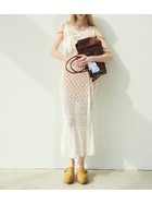 【リリーブラウン/Lily Brown】のクロシェニットドレス 大人の最旬トレンドファッション＆コーディネート founy(ファウニー) ファッション Fashion レディースファッション Fashion for Women トップス・カットソー Cut & Sew Tops ニット Knit Tops & Sweaters ワンピース Dresses フォーマル・パーティードレス・結婚式用ドレス Elegant & Casual Dresses インナー Innerwear キャミソール Camisole, Spaghetti Strap Top クロシェ Crochet, Knitted Lace スマート Smart, Elegant 透かし Cut-Out, Lacework 手編み Hand-Knitted, Handmade Knit ビスチェ Bustier, Corset Top リゾート Resort, Vacation Style thumbnail IVR[003]|ID: prp329100004986791 ipo3291000000037353853