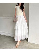 【スナイデル/SNIDEL】のニットドッキングティアードワンピース 大人の最旬トレンドファッション&コーディネート founy(ファウニー) ファッション Fashion レディースファッション Fashion for Women ワンピース Dresses キャップ Cap, Baseball Cap シアー Sheer, See-Through スマート Smart, Elegant スリーブ Sleeve, Long Sleeve / Short Sleeve ドッキング Docking, Mixed Material フェミニン Feminine, Girly おすすめ Recommended / Our Picks エレガント 上品 Elegant |ID:prp329100004986796