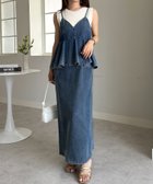 【ラナン/Ranan】のRanan/デニムペプラムキャミワンピース 大人の最旬トレンドファッション＆コーディネート founy(ファウニー) ファッション Fashion レディースファッション Fashion for Women ワンピース Dresses キャミソールワンピース Camisole Dresses カットソー Cut and Sewn Top 切替 Switching, Contrast Panel サンダル Sandals, Summer Shoes ショート Short, Short Length シンプル Simple, Minimal スニーカー Sneakers, Trainers スリット Slit, Slit Detail セットアップ Set-Up, Coordinated Outfit デニム Denim, Jeans Material トレンド Trend, Trending Now ペプラム Peplum, Flared Hem ポケット Pocket, Pocket Detail ロング Long, Long-Length A/W・秋冬 Autumn/Winter S/S・春夏 SS, Spring/Summer, Warm Season 再入荷 Restock / Back in Stock おすすめ Recommended / Our Picks 夏 Summer thumbnail BU|ID: prp329100004986802 ipo3291000000037354400