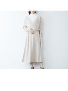 【ルージュヴィフラクレ/Rouge vif la cle】のカシュクールニットワンピ 大人の最旬トレンドファッション＆コーディネート founy(ファウニー) ファッション Fashion レディースファッション Fashion for Women ワンピース Dresses ニットワンピース Knit Dresses デコルテ Décolleté, Neckline トレンド Trend, Trending Now ブラウジング Blouson Silhouette, Cinched Waist thumbnail ベージュ|ID: prp329100004986805 ipo3291000000037354553