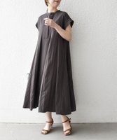 【シップス/SHIPS】のSHIPS any 洗濯機可能 ツイル バンドカラー フレンチ フレア シャツ ワンピース 大人の最旬トレンドファッション＆コーディネート founy(ファウニー) ファッション Fashion レディースファッション Fashion for Women ワンピース Dresses シャツワンピース / 1枚で着映えコーデ Shirt Dresses 洗える Machine Washable サテン Satin, Glossy Fabric スタンド Stand Collar, Upright Stand スリーブ Sleeve, Long Sleeve / Short Sleeve とろみ Fluid, Flowy Fabric ツイル Twist, Twisted Detail デニム Denim, Jeans Material フレア Flare, Flared フレンチ French, French Style フロント Front, Front Design ロング Long, Long-Length おすすめ Recommended / Our Picks 2026年 2026 2026春夏・S/S Spring/Summer 2026 SS26 |ID:prp329100004986840