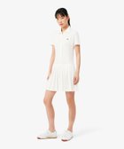 【ラコステ/LACOSTE】のストレッチ鹿の子地プリーツポロドレス オフホワイト|ID: prp329100004986843 ipo3291000000037356688
