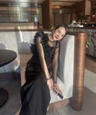 【アンドレスド/ANDRESD】の【2点セット】結婚式・二次会 ドレス オケージョン パールフリルビスチェ ブラック|ID: prp329100004986853 ipo3291000000037356718