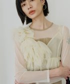 【アンドレスド/ANDRESD】の【2点セット】結婚式・二次会 ドレス オケージョン パールフリルビスチェ ベージュ|ID: prp329100004986853 ipo3291000000037356719