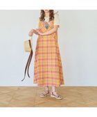 【ベイフロー/BAYFLOW】の清涼感 軽やか マドラスチェックワンピース アプリコット41|ID: prp329100004986862 ipo3291000000037356793