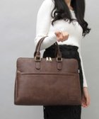 【エーエムエス/A.M.S】のビジネスバッグ メンズ レディース A4 薄マチ ブリーフケース 合皮 レジスタ ダークブラウン|ID: prp329100004986890 ipo3291000000037357256