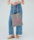 【ビームス ハート/BEAMS HEART】のぺーパー ロゴ 刺繍 トートバッグ 大人の最旬トレンドファッション＆コーディネート founy(ファウニー) ファッション Fashion レディースファッション Fashion for Women バッグ Bags シンプル Simple, Minimal スマート Smart, Elegant チェーン Chain, Chain Strap デニム Denim, Jeans Material バランス Balance, Style Balance ペーパー Paper, Kraft Paper マグネット Magnet, Magnetic Closure 軽量 Lightweight, Ultra Light thumbnail GREY|ID: prp329100004986901 ipo3291000000037357314