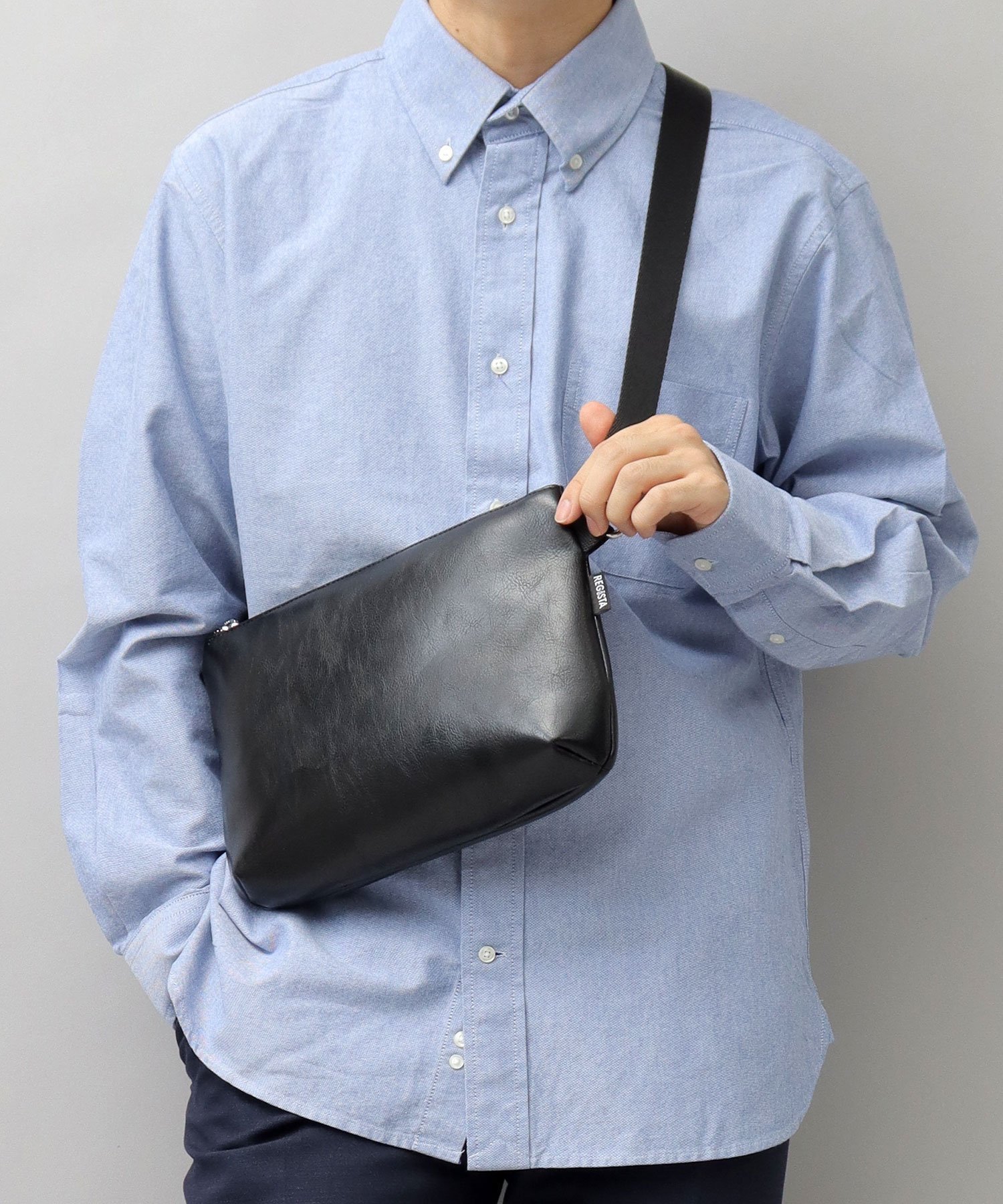 【エーエムエス/A.M.S】のサコッシュ ショルダーバッグ メンズ ミニショルダー 小さめ 斜め掛け レジスタ インテリア・キッズ・メンズ・レディースファッション・服の通販 founy(ファウニー) 　ファッション　Fashion　レディースファッション　Fashion for Women　アウトドア　Outdoor Clothing　アクセサリー　Fashion Accessories　コンパクト　Compact, Small Size　コーティング　Coating, Coated Finish　ショルダー　Shoulder, Shoulder Strap　シルバー　Silver, Metallic Silver　シンプル　Simple, Minimal　スタンダード　Standard, Basic　スマホ　Smartphone, Mobile Device　財布　Wallet, Purse　トレンド　Trend, Trending Now　ポケット　Pocket, Pocket Detail　メンズ　Men's, Menswear　おすすめ　Recommended / Our Picks　エレガント 上品　Elegant　ブラック|ID: prp329100004986920 ipo3291000000037357372
