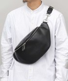 【エーエムエス/A.M.S】のウエストバッグ ウエストポーチ ボディバッグ メンズ レザー 牛床革 レジスタ ブラック|ID: prp329100004986932 ipo3291000000037357405