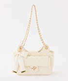 【ナイスクラップ/NICE CLAUP】のチェーンショルダー2WAYバッグ 大人の最旬トレンドファッション&コーディネート founy(ファウニー) ファッション Fashion レディースファッション Fashion for Women バッグ Bags 2026年 2026 2026春夏・S/S Spring/Summer 2026 SS26 キルティング Quilted, Quilting コンパクト Compact, Small Size ショルダー Shoulder, Shoulder Strap チェーン Chain, Chain Strap チャーム Charm, Pendant リボン Ribbon, Bow エレガント 上品 Elegant 再入荷 Restock / Back in Stock thumbnail アイボリー|ID: prp329100004986943 ipo3291000000037357442