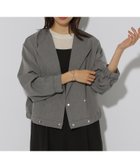 【エルーラ/Elura】のヴィンテージツイルクロスブルゾン/323300 大人の最旬トレンドファッション＆コーディネート founy(ファウニー) ファッション Fashion レディースファッション Fashion for Women アウター Coat / Outerwear Collection ブルゾンジャケット・スポーティアウター Blouson Jackets おすすめ Recommended / Our Picks ショート Short, Short Length シンプル Simple, Minimal ツイル Twist, Twisted Detail デコルテ Décolleté, Neckline ドレープ Drape, Draping Fabric バランス Balance, Style Balance フレア Flare, Flared 再入荷 Restock / Back in Stock thumbnail チャコール18|ID: prp329100004987046 ipo3291000000037358557
