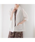 【アンデミュウ/Andemiu】のシアーライクハーフジャケット 大人の最旬トレンドファッション＆コーディネート founy(ファウニー) ファッション Fashion レディースファッション Fashion for Women アウター Coat / Outerwear Collection レディースジャケット・軽アウター Jackets シアー Sheer, See-Through ジャケット Jacket, Outerwear エレガント 上品 Elegant 半袖 Short Sleeve, Half Sleeve 夏 Summer thumbnail アイボリー|ID: prp329100004987055 ipo3291000000037358596