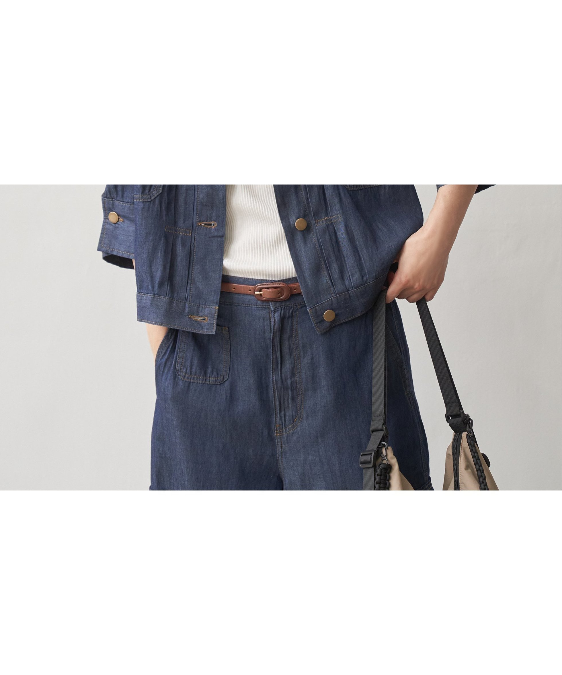 【エルビーシー/LBC】のリネン/デニム ワークシャツジャケット インテリア・キッズ・メンズ・レディースファッション・服の通販 founy(ファウニー) 　ファッション　Fashion　レディースファッション　Fashion for Women　アウター　Coat / Outerwear Collection　レディースジャケット・軽アウター　Jackets　おすすめ　Recommended / Our Picks　ショート　Short, Short Length　ジャケット　Jacket, Outerwear　セットアップ　Set-Up, Coordinated Outfit　デニム　Denim, Jeans Material　トレンド　Trend, Trending Now　リネン　Linen, Linen Fabric　ワーク　Workwear, Utility Style　半袖　Short Sleeve, Half Sleeve　夏　Summer　ネイビーブルー|ID: prp329100004987059 ipo3291000000037358796