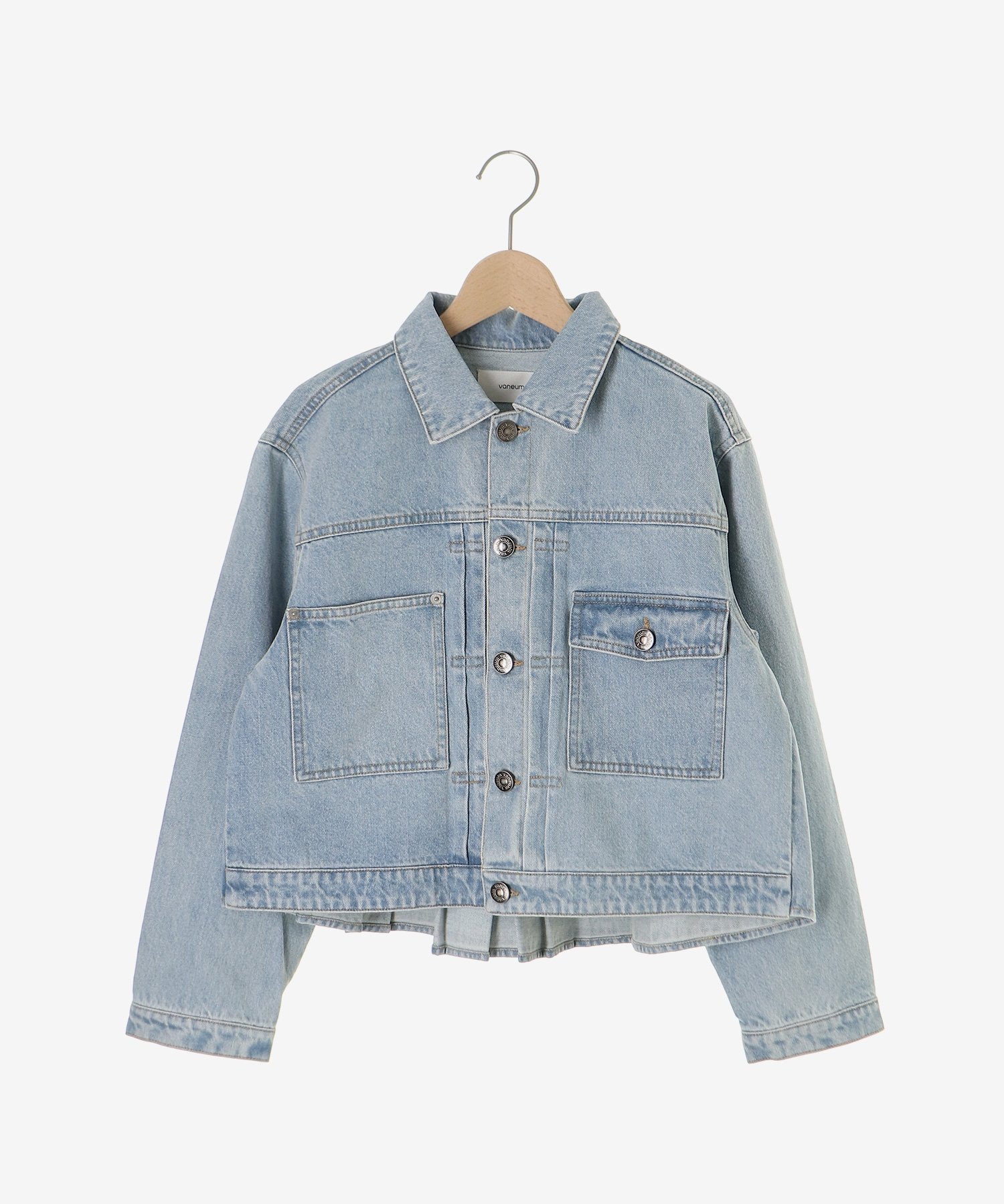 【ルクールブラン/le.coeur blanc】のvaneumデニムタックジャケット インテリア・キッズ・メンズ・レディースファッション・服の通販 founy(ファウニー) 　ファッション　Fashion　レディースファッション　Fashion for Women　アウター　Coat / Outerwear Collection　レディースジャケット・軽アウター　Jackets　ビンテージ　Vintage, Retro Style　L/ブルー|ID: prp329100004987061 ipo3291000000037358803