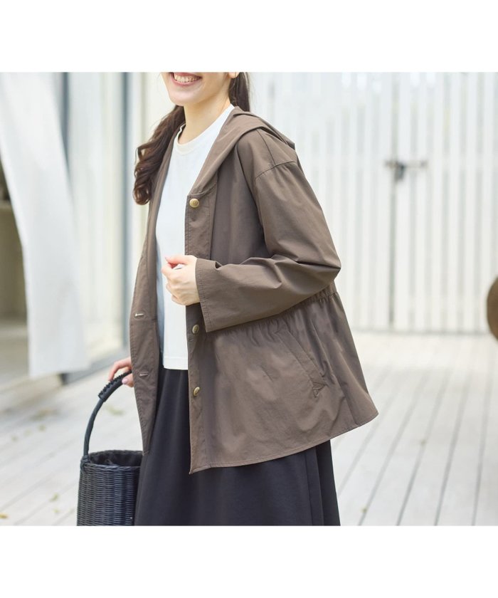 【キャラオクルス/CARA OCRUZ】の【撥水 ストレッチ】フーデッドジャケット インテリア・キッズ・メンズ・レディースファッション・服の通販 founy(ファウニー) https://founy.com/ ファッション Fashion レディースファッション Fashion for Women アウター Coat / Outerwear Collection レディースジャケット・軽アウター Jackets ウォッシャブル Machine Washable ショート Short, Short Length ストレッチ Stretch, Stretchy Fabric ポケット Pocket, Pocket Detail エレガント 上品 Elegant 夏 Summer |ID: prp329100004987062 ipo3291000000037358804