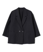 【キャラオクルス/CARA OCRUZ】のダブルジャケット 大人の最旬トレンドファッション＆コーディネート founy(ファウニー) ファッション Fashion レディースファッション Fashion for Women アウター Coat / Outerwear Collection レディースジャケット・軽アウター Jackets ウォッシャブル Machine Washable ジャケット Jacket, Outerwear セットアップ Set-Up, Coordinated Outfit ダブル Double, Double-Breasted バランス Balance, Style Balance ポケット Pocket, Pocket Detail マニッシュ Mannish, Boyish 夏 Summer thumbnail ネイビー|ID: prp329100004987063 ipo3291000000037358808