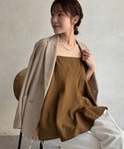 【ドゥドゥ/DouDou】の【REI企画】変形切替フレアキャミ 大人の最旬トレンドファッション＆コーディネート founy(ファウニー) ファッション Fashion レディースファッション Fashion for Women トップス・カットソー Cut & Sew Tops キャミソール&ノースリーブ Camisoles & Sleeveless Tops インナー Innerwear 春 Spring キャミ Camisole, Cami Top キャミソール Camisole, Spaghetti Strap Top 切替 Switching, Contrast Panel シンプル Simple, Minimal ジャケット Jacket, Outerwear スマート Smart, Elegant 雑誌 Magazine, Fashion Magazine タンク Tank Top, Sleeveless Top バランス Balance, Style Balance フレア Flare, Flared ベーシック Basic, Essential ボトム Bottoms, Lower Wear S/S・春夏 SS, Spring/Summer, Warm Season 再入荷 Restock / Back in Stock 夏 Summer 2026年 2026 2026春夏・S/S Spring/Summer 2026 SS26 thumbnail ブラウン|ID: prp329100004987075 ipo3291000000037358896