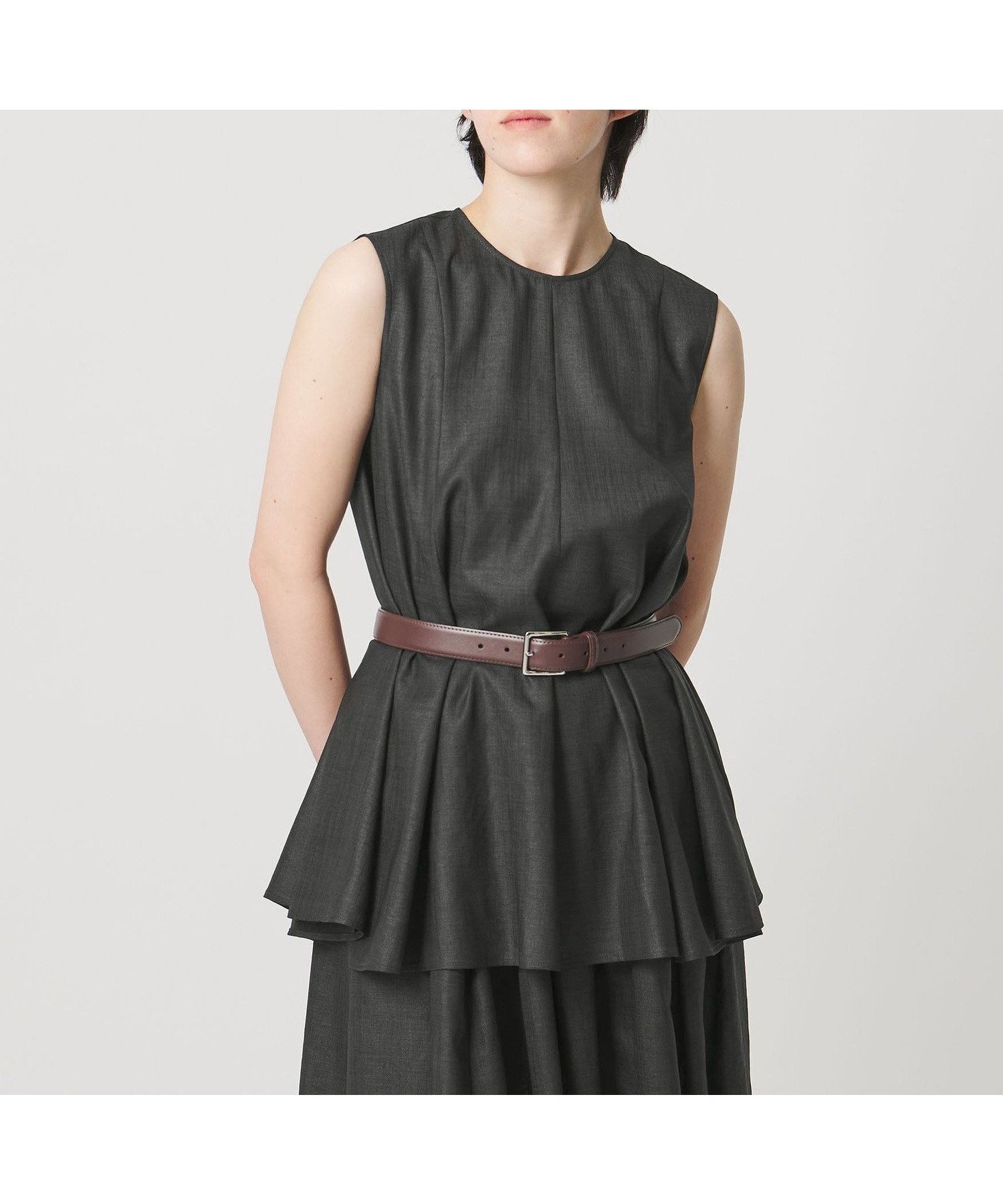 【ビューティ&ユース ユナイテッドアローズ/BEAUTY&YOUTH / UNITED ARROWS】のMARW UNITED ARROWS フレア ノースリーブ ブラウス UVカット・接触冷感 インテリア・キッズ・メンズ・レディースファッション・服の通販 founy(ファウニー) ファッション Fashion レディースファッション Fashion for Women トップス・カットソー Cut & Sew Tops キャミソール&ノースリーブ Camisoles & Sleeveless Tops シャツ・ブラウス・オフィスカジュアル Elegant Blouses & Button-Ups ノースリーブ Sleeveless, No-Sleeve 人気 Popular, Best Seller バランス Balance, Style Balance フレア Flare, Flared ビジネス 仕事 通勤 Business / Work / Commuting DK.GRAY|ID: prp329100004987081 ipo3291000000037358939