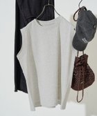 【フリークスストア/FREAK'S STORE】の限定展開 ノースリーブ Tシャツ 大人の最旬トレンドファッション＆コーディネート founy(ファウニー) ファッション Fashion レディースファッション Fashion for Women トップス・カットソー Cut & Sew Tops キャミソール&ノースリーブ Camisoles & Sleeveless Tops シャツ・ブラウス・オフィスカジュアル Elegant Blouses & Button-Ups ロングTシャツ・Tシャツ Longline T-Shirts & Tees 2026年 2026 2026春夏・S/S Spring/Summer 2026 SS26 ドレープ Drape, Draping Fabric ノースリーブ Sleeveless, No-Sleeve バランス Balance, Style Balance ベーシック Basic, Essential 夏 Summer S/S・春夏 SS, Spring/Summer, Warm Season thumbnail ライトグレー|ID: prp329100004987082 ipo3291000000037358944