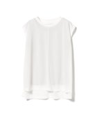 【ビームス ウイメン/BEAMS】のラメ タンクトップ * シアー ノースリーブ トップス(セットアイテム) 大人の最旬トレンドファッション＆コーディネート founy(ファウニー) ファッション Fashion レディースファッション Fashion for Women トップス・カットソー Cut & Sew Tops キャミソール&ノースリーブ Camisoles & Sleeveless Tops カットソー Cut and Sewn Top シアー Sheer, See-Through シンプル Simple, Minimal ストレッチ Stretch, Stretchy Fabric スニーカー Sneakers, Trainers スリット Slit, Slit Detail センター Center, Center Line タンク Tank Top, Sleeveless Top トレンド Trend, Trending Now ノースリーブ Sleeveless, No-Sleeve ハーフ Half, Half-Length フィット Fit, Slim Fit 厚底 Platform Shoes thumbnail OFF WHITE×SILVER|ID: prp329100004987083 ipo3291000000037358956