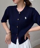 【ラナン/Ranan】のRanan/ U.S.POLO ASSN. ゴールドボタン半袖刺繍ケーブルニットカーディガン 大人の最旬トレンドファッション＆コーディネート founy(ファウニー) ファッション Fashion レディースファッション Fashion for Women トップス・カットソー Cut & Sew Tops ニット Knit Tops & Sweaters カーディガン・羽織り Layered Style Cardigans イタリア Italy 腕時計 Wristwatch カーディガン Cardigan, Knitwear キャップ Cap, Baseball Cap コレクション Collection, Seasonal Line シンプル Simple, Minimal スウェット / スエット Sweatshirt, Sweatwear スラックス Slacks, Dress Pants タイトスカート Pencil Skirt, Tight Skirt デニム Denim, Jeans Material 長袖 Long Sleeve, Full Sleeve フィット Fit, Slim Fit フェミニン Feminine, Girly ベーシック Basic, Essential ポケット Pocket, Pocket Detail 半袖 Short Sleeve, Half Sleeve 羽織 Haori, Light Jacket メンズ Men's, Menswear ワンポイント One Point, Statement Accent おすすめ Recommended / Our Picks 夏 Summer エレガント 上品 Elegant ビジネス 仕事 通勤 Business / Work / Commuting thumbnail NE|ID: prp329100004987084 ipo3291000000037358962