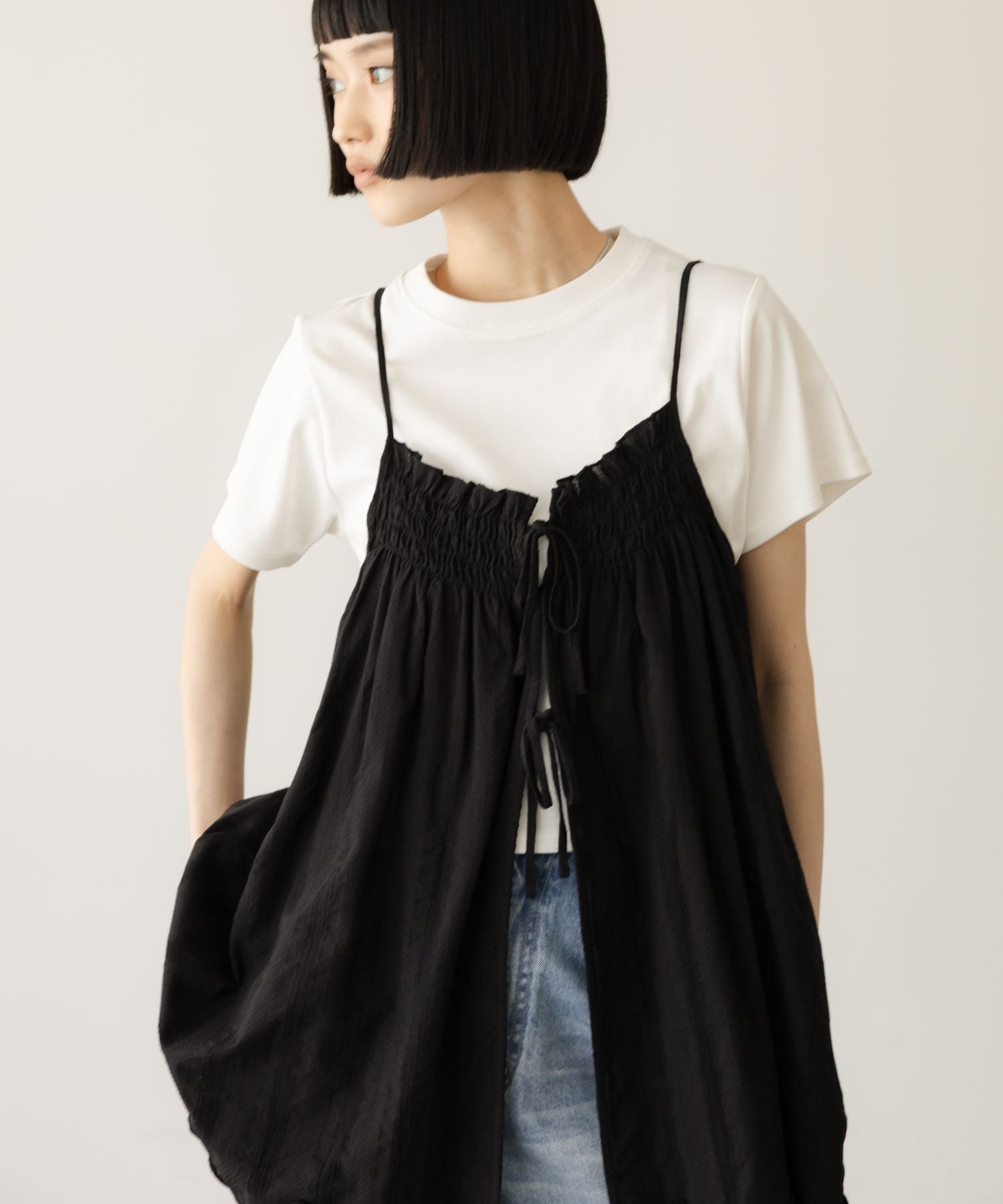 【ローリーズファーム/LOWRYS FARM】の2WAYバテンレースミニワンピース インテリア・キッズ・メンズ・レディースファッション・服の通販 founy(ファウニー) 　ファッション　Fashion　レディースファッション　Fashion for Women　ワンピース　Dresses　おすすめ　Recommended / Our Picks　インナー　Innerwear　ジャケット　Jacket, Outerwear　ストライプ　Stripe, Striped Pattern　デニム　Denim, Jeans Material　フレア　Flare, Flared　フロント　Front, Front Design　リボン　Ribbon, Bow　レース　Lace, Lace Fabric　夏　Summer　ブラック09|ID: prp329100004987095 ipo3291000000037359021