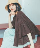 【ニコアンド/niko and】のアソートジャガード2WAYブラウス 大人の最旬トレンドファッション＆コーディネート founy(ファウニー) ファッション Fashion レディースファッション Fashion for Women トップス・カットソー Cut & Sew Tops シャツ・ブラウス・オフィスカジュアル Elegant Blouses & Button-Ups おすすめ Recommended / Our Picks カーディガン Cardigan, Knitwear ダウン Down, Puffer デニム Denim, Jeans Material バランス Balance, Style Balance フラワー Flower, Floral エレガント 上品 Elegant thumbnail ブラウン|ID: prp329100004987109 ipo3291000000037359091
