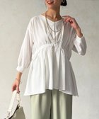 【シェトワ/Chez toi】のギャザーペプラムチュニック 大人の最旬トレンドファッション＆コーディネート founy(ファウニー) ファッション Fashion レディースファッション Fashion for Women トップス・カットソー Cut & Sew Tops ギャザー Gathered, Ruffled シャーリング Shirring, Ruched とろみ Fluid, Flowy Fabric チェック Check, Plaid, Tartan チュニック Tunic, Long Top テーパード Tapered, Tapered Pants デニム Denim, Jeans Material ペプラム Peplum, Flared Hem ボトム Bottoms, Lower Wear 再入荷 Restock / Back in Stock おすすめ Recommended / Our Picks thumbnail ホワイト|ID: prp329100004987113 ipo3291000000037359113